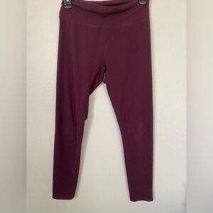 Aerie plum burgundy basic Leggings